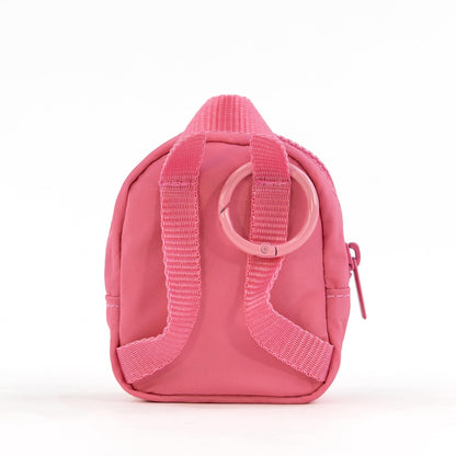 packlab Micro Nano Backpack Keychain – Mini Pink Backpack Coin Purse for Women & Girls – Trendy Small Pouch for Cards, Lip Balm & Essentials