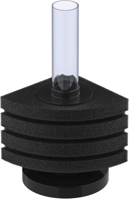 Pawfly Corner Sponge Filter Nano Quiet Betta Fry Shrimp and Small Fish Bio Foam Filter for Tiny Aquariums and Fish Tanks up to 10 Gallons (Air Pump Not Included)