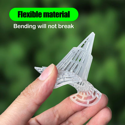 EsyHocm 40Pcs Cone Flower Pot Hole Mesh, Upgraded Pot Mesh Drainage Screens for Keeping Soil from Flowing- Breathable Gasket-Drainage Netting for Bonsai (40)