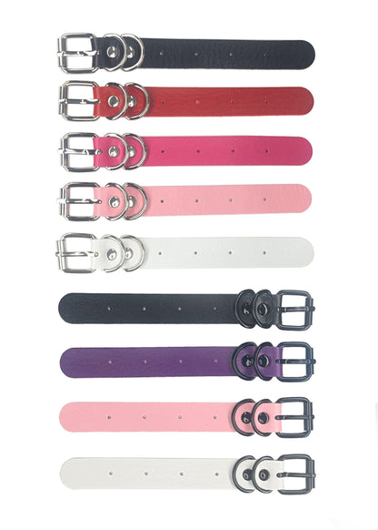 GenderBender Choker Extension with 3/4 inch Buckle to Make Choker Longer - Black