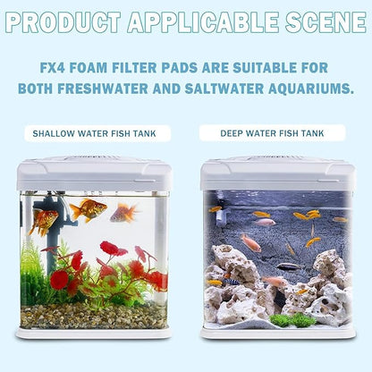 Podoy Fx4 FX5 FX6 Foam Filter Pads Replacement Compatible with Fluval Canister Filter (30 PCS)