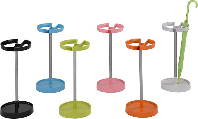 Kings Brand Furniture - Bromna Umbrella Stand Rack, Free Standing Umbrella Holder, Orange