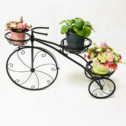 YIYIBYUS Multilayer Plant Stands,Tricycle Plant Stand Flower Pot Garden Cart Stand and Plant Holder Display Rack