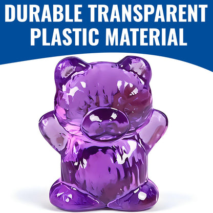Fun Express Translucent Rainbow Counting Bears with Storage Jar - 100 Pieces
