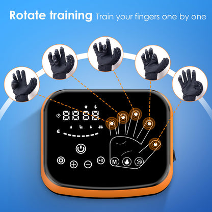 Gellumnious Rehabilitation Robot Gloves-Robotic Heating Gloves for Stroke Therapy Equipment for Adults-Robotic Hand Recovery Device-Convenient Training