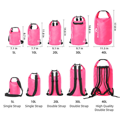 ROCK CLOUD Dry Bag Waterproof 30L Dry Sack for Kayaking Rafting Boating Beach Surfing Swimming Canoe Camping Hiking Fishing Ski