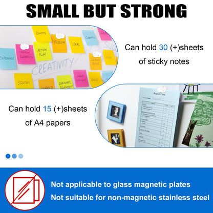 LOVIMAG Fridge Magnets 20Pcs Refrigerator Whiteboard Small Strong Magnet Classroom Kitchen Accessories Decorative Locker Set Decor Must Haves Office Calendar Refrigerador Magnetic Cute Crafts White