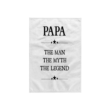 3D Rose TWL_221820_1 Papa The Man The Myth The Legend Towel, 15" x 22"