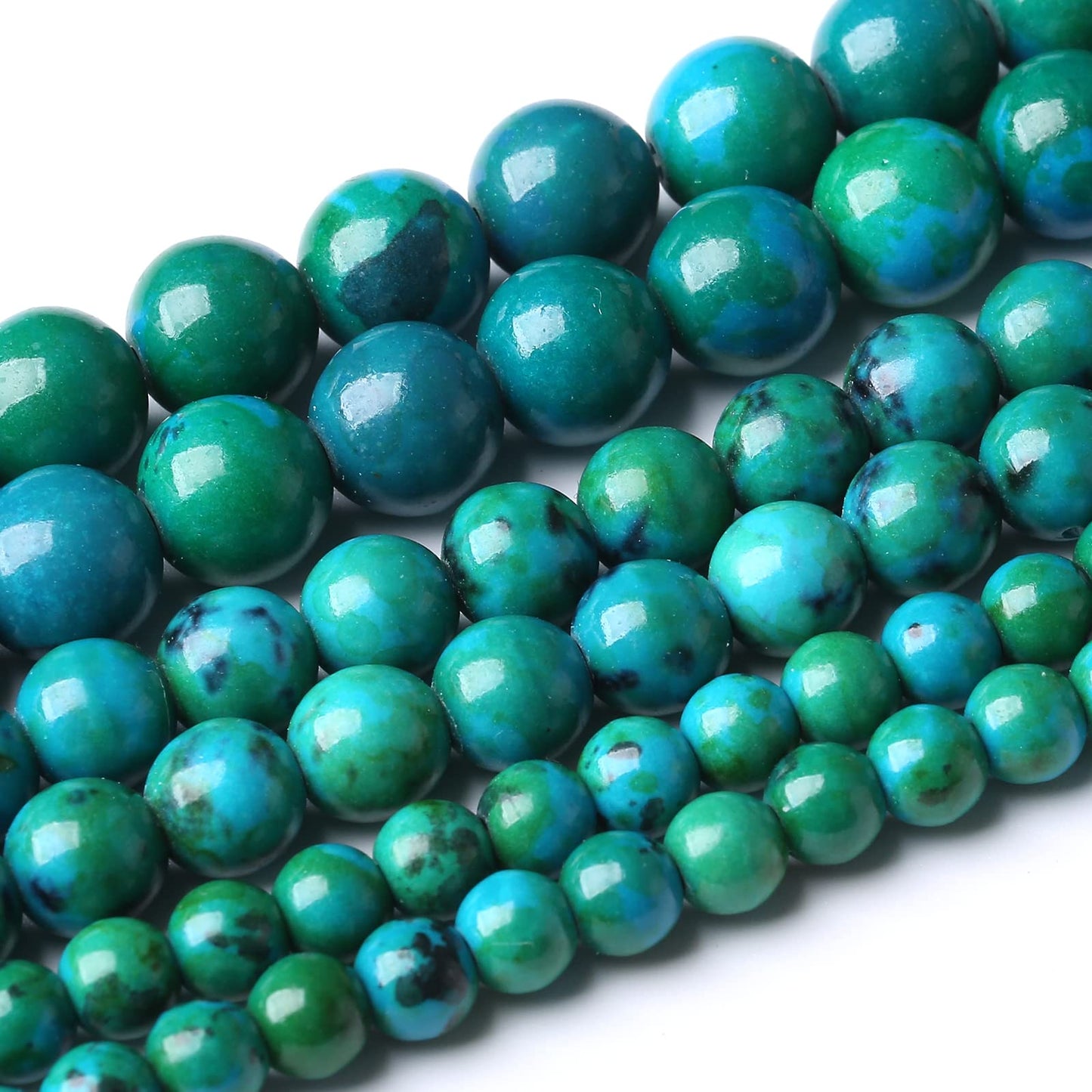 32PCS 12MM Natural Phoenix Stone Beads Round Loose Stone Beads for Jewelry Making DIY Energy Stone Healing Power Bracelet 15"
