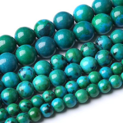 32PCS 12MM Natural Phoenix Stone Beads Round Loose Stone Beads for Jewelry Making DIY Energy Stone Healing Power Bracelet 15"