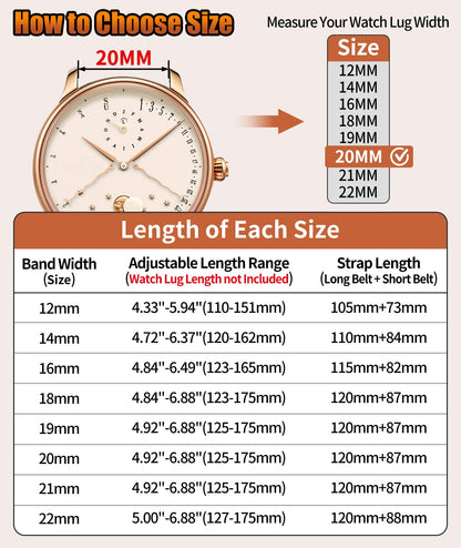 BINLUN Leather Watch Bands Quick Release Premium Calfskin Replacement Watch Strap Multicolors Watchbands for Men Women(12mm,Black)