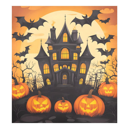 Halloween Castle Pumpkin Dishwasher Magnet Cover Panel,Magnetic Dishwasher Covers Refrigerator Sticker Decal Halloween Decorative Washing Machine Cover for Home Kitchen,23x26in