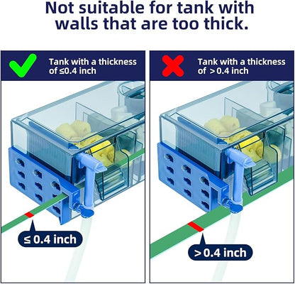 Multi-Stage Hang-On-Back Aquarium Filter for 20-50 Gallon Fish Tanks Waterfall Oxygenation & Ultra-Quiet HOB Filter System with Splash Guard & Dual Mounting (18 Inch)