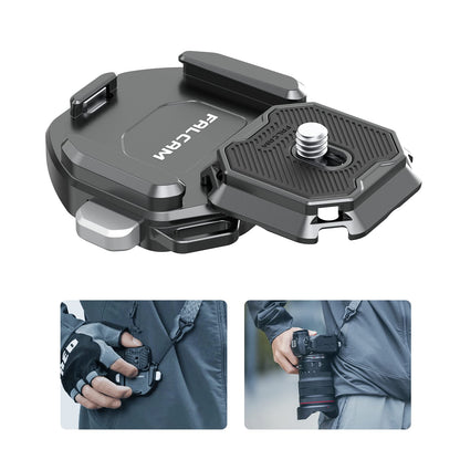 ULANZI F38 Camera Shoulder Strap Mount Quick Release for Shoulder Straps Kit V2, QR Plate Camera Tripod Mount