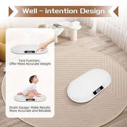 Baby Scale,Digital Baby Scale Weight All Family, Weighing Newborn Wiggly Babies, Pets, Cat and Dog