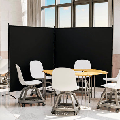 Room Divider 63''W x 71''H Large Single Panel, Privacy Screen for Room Partitions, Portable Room Divider Screen for Room Separtion, Freestanding Fabric Wall Divider for Office, School, Room Separator