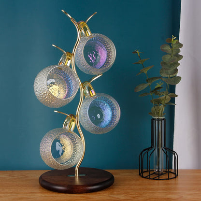 HoroM Gold Coffee Mug Tree for Counter, Coffee Mug Holder Stand, Mug Rack Countertop