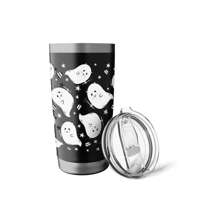 Halloween Ghost, Funny Cute Ghost Print Stainless Steel Insulated Tumbler