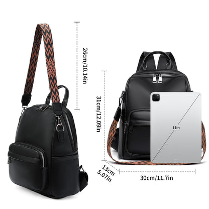 GAEKEAO Mini Backpack for Women Fahsion Vegan Leather Backpack Lightweight Ladies Shoulder Bag Small Travel Purses Daily