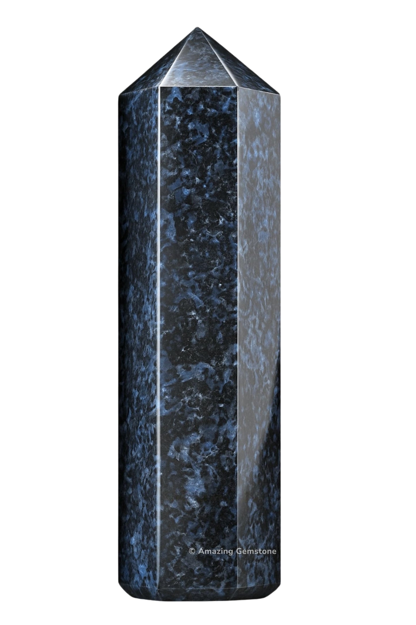 Amazing Gemstone Large Indigo Gabbro Crystal Towers ~ Natural Healing Crystal Point Obelisk for Reiki Healing and Crystal Grid (5.5 to 6 INCH)