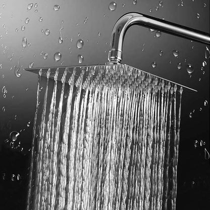 NearMoon Rain Shower Head, High Flow Stainless Steel Square Rainfall Shower, High Pressure Design, Awesome Shower Experience Even At Low Water Flow (8 Inch, Chrome Finish)