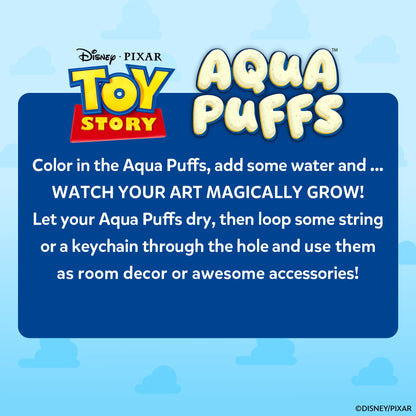 Skillmatics Disney•Pixar Toy Story Aqua Puffs - 3D Art Kit, Mess-Free Paint by Number Craft for Kids, DIY Color & Inflate Activity, Travel Toys & Gifts for Ages 4, 5, 6, 7, 8, 9, 10, 11, 12