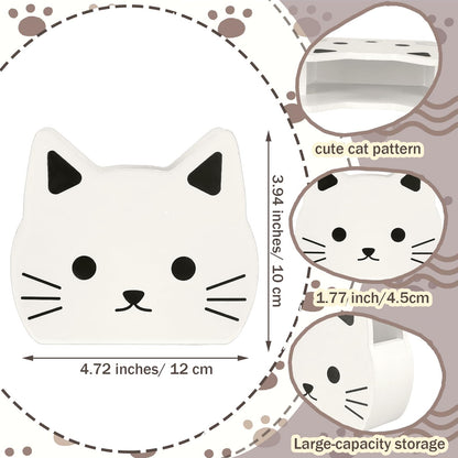 Tenceur Cat Pen Holder Cute Cat Large Capacity Pencil Holder Funny Office Decor Pencil Cup Pot Desk Organizer for Office Makeup Brush Holders Back to School Funny Gift for Coworkers Women