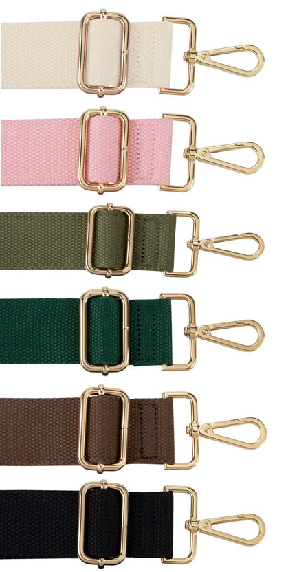 Allzedream Purse Straps Replacement Crossbody Bags Handbag Wide Canvas Adjustable (Brown S)
