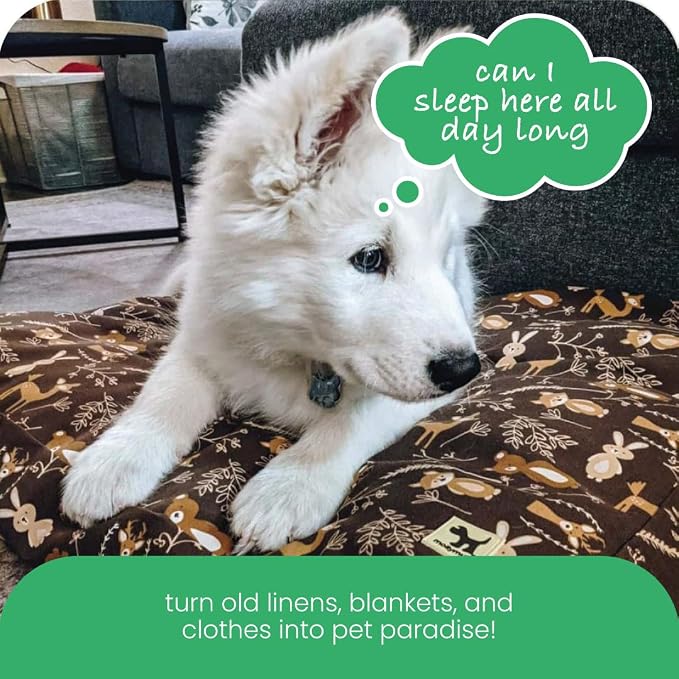 Molly Mutt Gorgeous Beasts Dog Bed Duvet Cover, 100% Cotton Canvas Cover for Dog, Puppy, or Cat Bed, Durable, Washable, and Free of Harmful Chemicals, Round, 36"x5"
