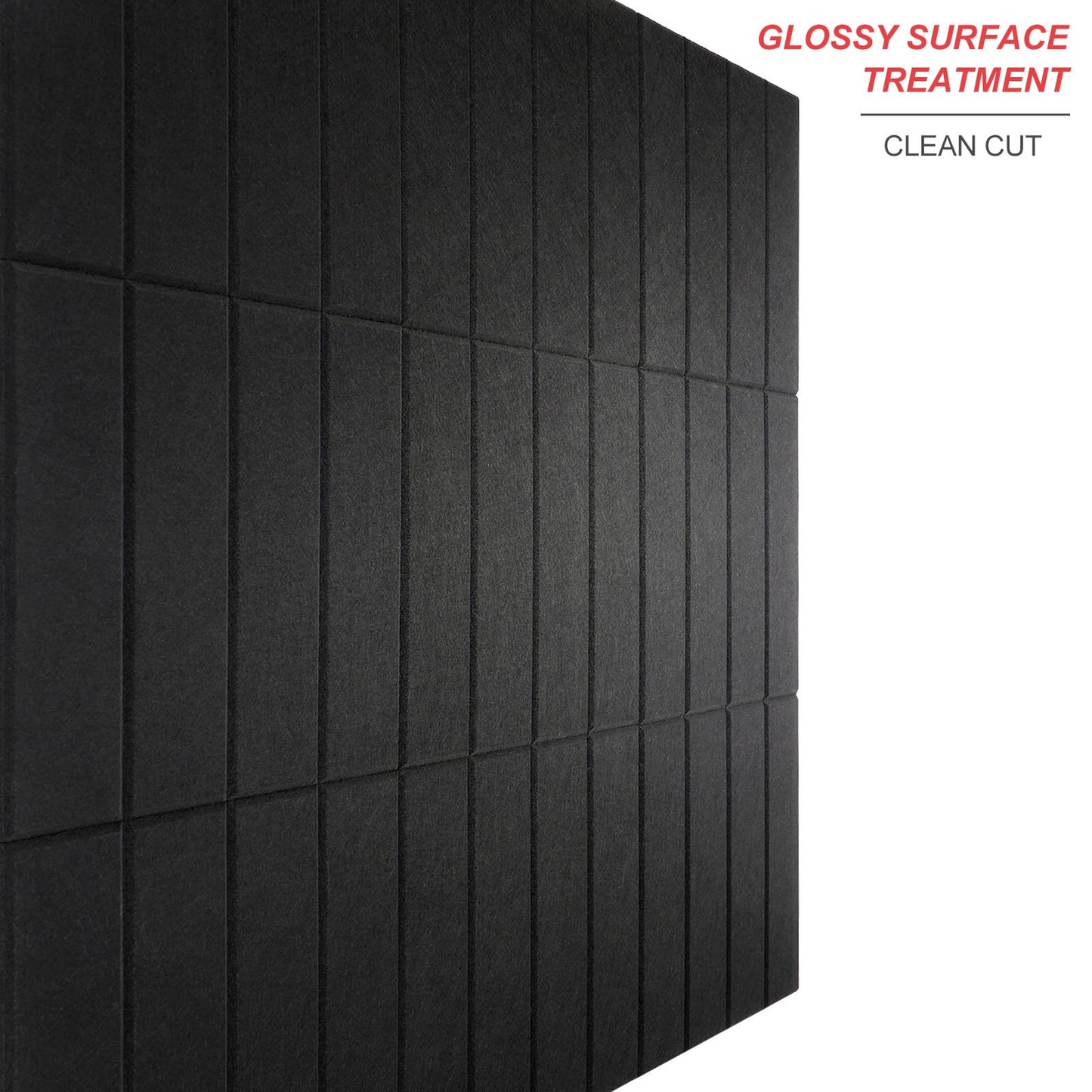Large Cork Board Alternative 48" X 36" Bulletin Board - 12 Pack Removable Felt Wall Tiles, Cork Wall Tiles Bulletin Board Home Office Essentials - Black