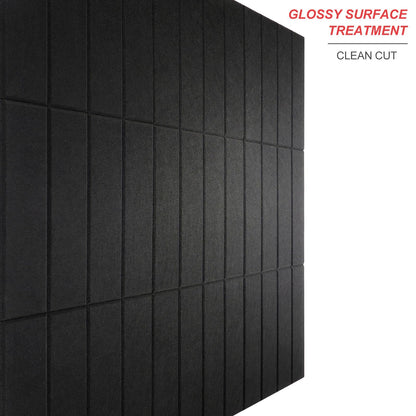 Large Cork Board Alternative 48" X 36" Bulletin Board - 12 Pack Removable Felt Wall Tiles, Cork Wall Tiles Bulletin Board Home Office Essentials - Black