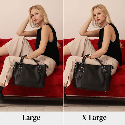 Kattee Leather Handbags Tote Shoulder Bag for Woman Satchel Designer Purse Top Handles Crossbody Bag Large Capacity
