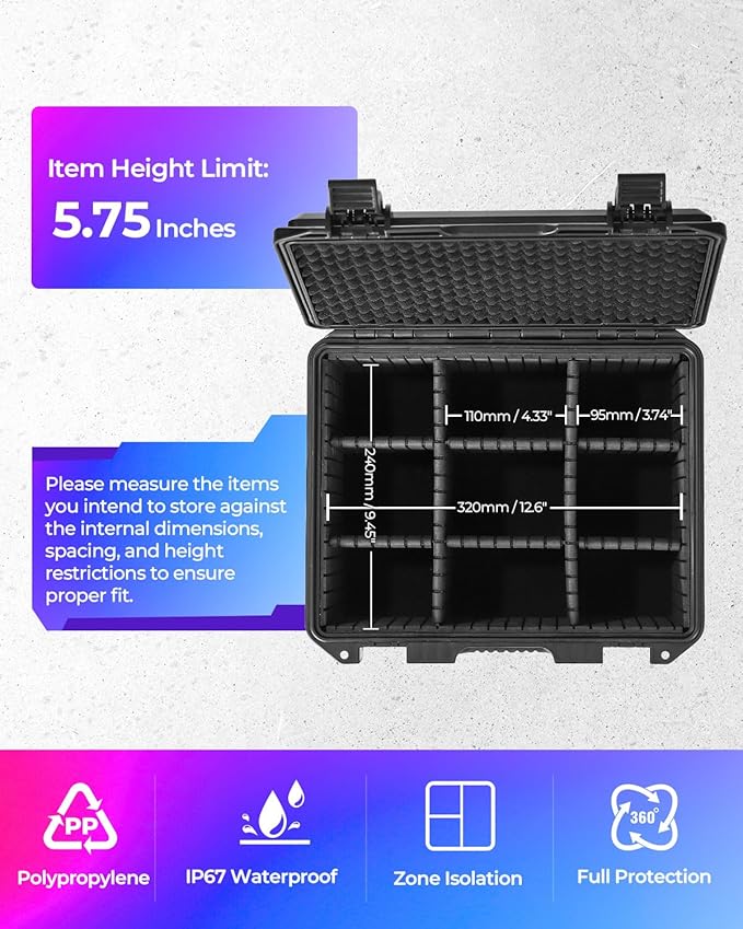 Card Cases for Sports Trading Graded Cards Holder Storage Box Organizer | Waterproof Hard Case Organizer for Baseball Slab PSA BCW MTG TCG Zion Top Loader Rigid Magnetic Card Sleeve with Adj-Dividers