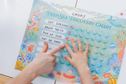 Kids Chore & Routine Reward Chart Set – 3 Themed 7-Day Charts with 147 Stickers (Space, Ocean, Jungle) – Gentle Behavior & Goal Tracker by Saisu – Ages 3+