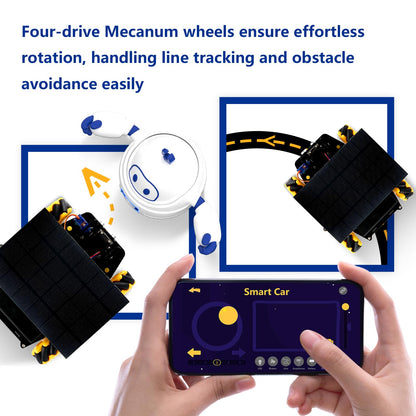 4-in-1 ESP32 Smart Camera Solar Robot Car, 4WD Remote Control Car Robotics Kit for 8-12 12-16+ Kids Teens, Electronics Programming STEM Toy Science Coding Kit Compatible with Arduino/Scratch/Phython