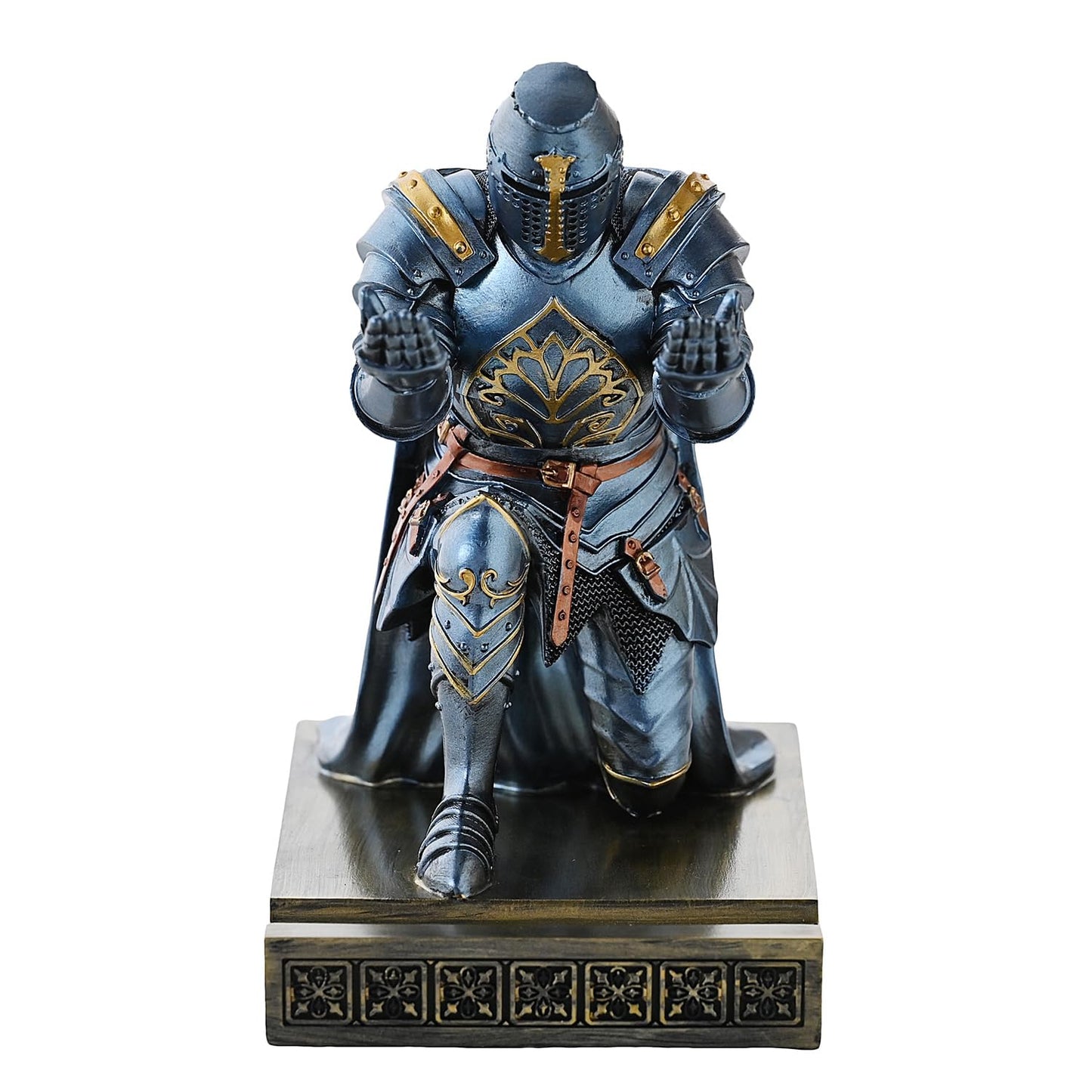 Medieval Templar Vanguard Officer Knight Pen Holder Desk Organizers Blue