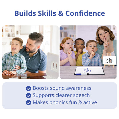 Eyewords Alpha-Code Set 1 Phonics Cards, 43 Dual-Sided 4x6, K-3 Classroom & Home, Letters & Sounds, RTI/MTSS & ELL, Picture & Mouth Cues, Digraphs, 10 Activities, Teacher/Parent Friendly, Model EW-31