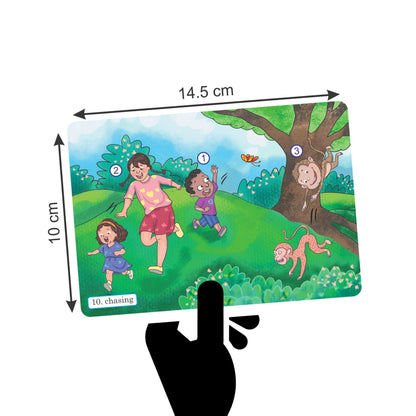 Brainy Bug English Learning Flashcards with App-Enabled Audio Feature | SVO Sentences | Action Words, Grammar & Sentence Practice | Eary Learners | Special Needs | Home Schooling