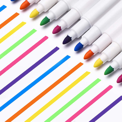 Outus 24 Pieces Neon Markers for Light up LED Board Dual Sided Neon Pens Christmas Stocking Stuffers Colorful Marker Pens Art Supplies for Create Doodle Write Draw Art Crafts