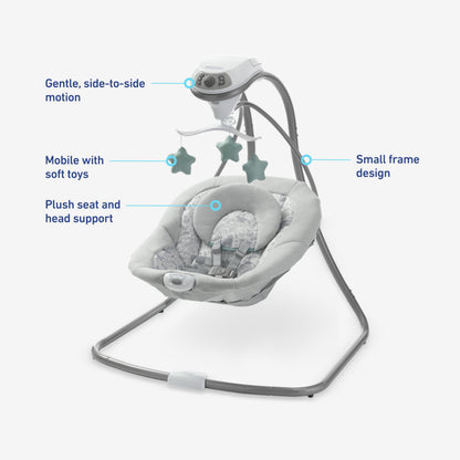 Graco Simple Sway Swing, Ivy