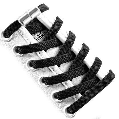 No Tie Elastic Shoe Laces With Laces Lock Sneakers Tieless One Size Fits All Kids & Adult Sports Flat Shoelaces