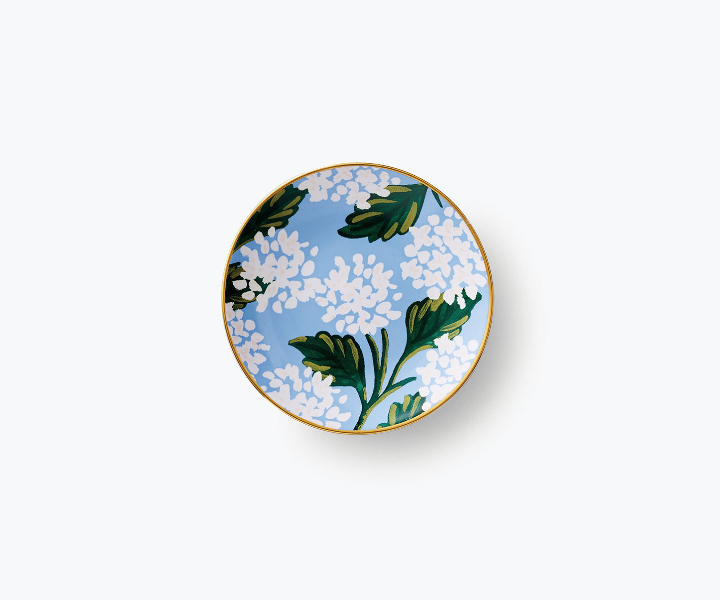 RIFLE PAPER CO. Hydrangea Ring Dish, Protect Your Trinkets and Jewelry, Minimize Loss, Organize Desk, Small Item Security, Keep Valuables Safe and Visible, Cute and Fashionable