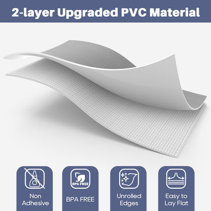 Shelf Liners for Kitchen Cabinets Refrigerator Liners Waterproof & Oil-Proof Kitchen Cupboard Liner Plastic Drawer Mats PVC Material Non Adhesive Fridge Liner for Shelves Gray 11.8 x 59 Inch