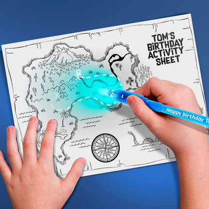 Personalized Invisible Disappearing Ink Pen Marker Pack, Custom Secret Spy Message Writer with UV Light, Fun for Kids and Stock Stuffers, 24 Pack, Assorted