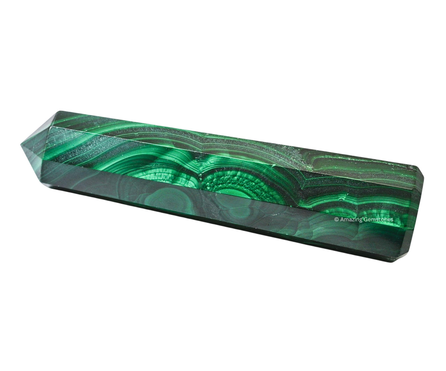 Amazing Gemstone Malachite Crystal Towers ~ Natural Healing Crystal Point Obelisk for Reiki Healing and Crystal Grid (3" to 4" INCH)