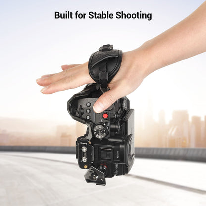 SMALLRIG Camera Cage Wrist Strap, Hand Strap with Quick Adjustable and Detachable Design Secure Grip for Camera Cage Camera Handle and L Bracket - 3848