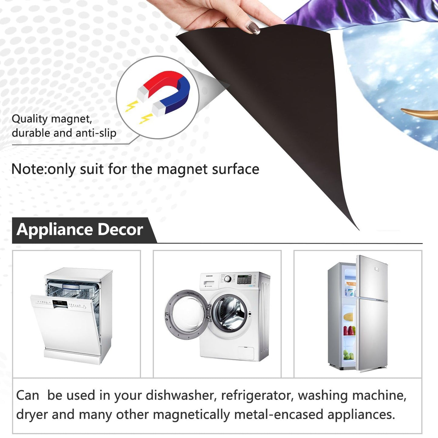 Dishwasher Magnet Cover Front Door Highland Cows Halloween Funny Decorative Refrigerator Covers Magnetic Sheet Sticker Wash Machine Fridge Panel Decal for Kitchen Appliance 23x26 in