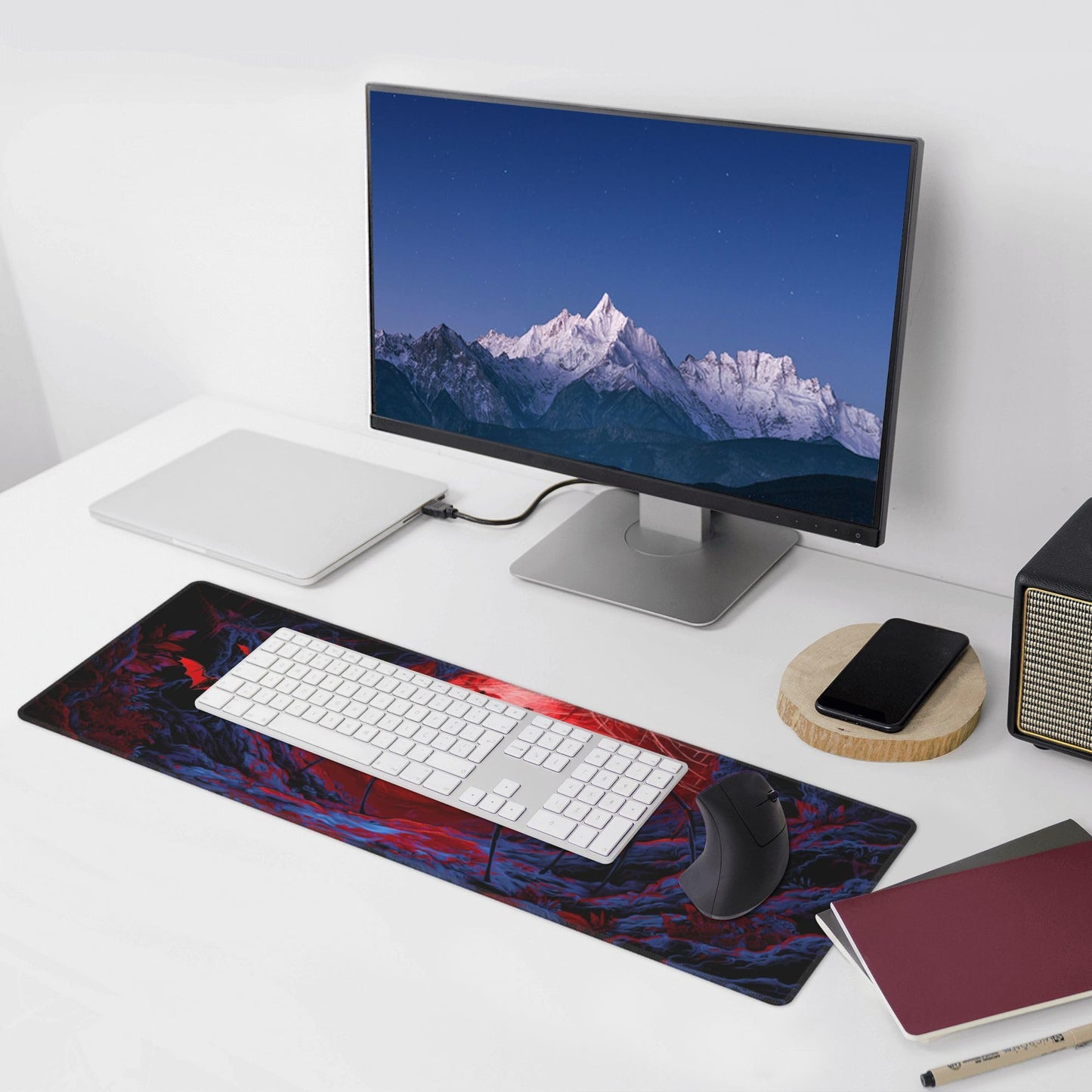 Halloween Mouse Pad Extended Large Gaming Mouse Pad XL Stitched Edges for Gamer Home Office 31.5 X 11.8 Inch
