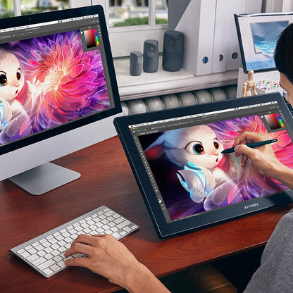 Drawing Tablet with Screen XPPen Artist 22 2nd Computer Graphics Tablet 122% sRGB with Tilt Function Battery-Free Stylus Adjustable Stand, 21.5inch Pen Display Compatible with Windows PC, Mac, Linux