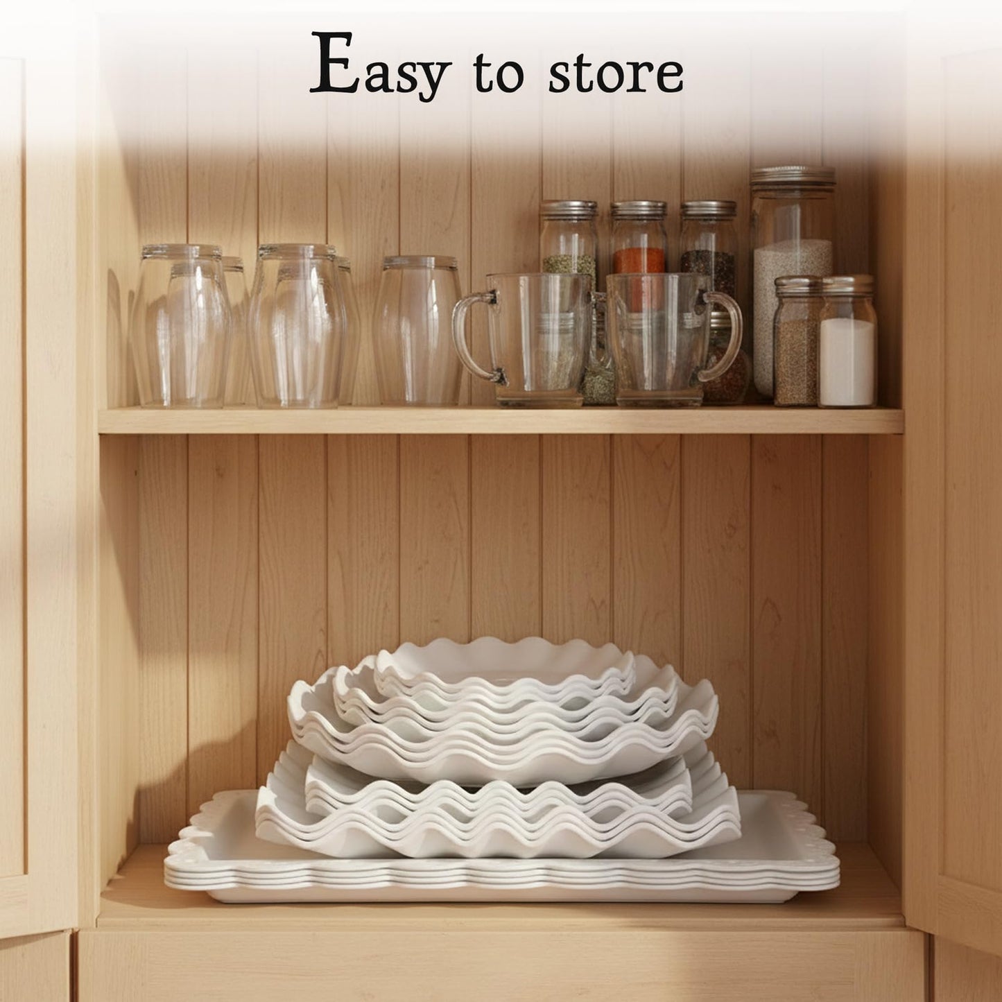 Pack of 11 NWK Cake Stand Set, with 3 x Two-Tier and 3 x Three-Tier Cupcake Stands, 4 x Appetizer Trays, 1 x Tablecloth for Birthday Bridal Baby Shower Party (White)